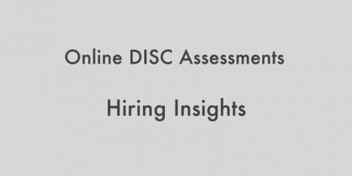 Online DISC - Hiring  Insights